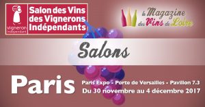 Sélection vignerons de Loire salon des vignerons Indépendants de Paris 2017