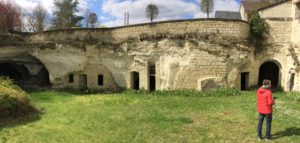 Caves de tuffeau du domaine Arnaud Lambert