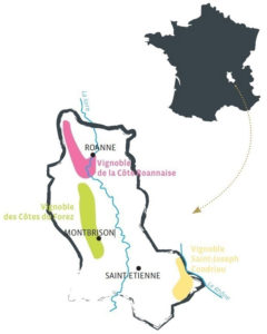 Carte la Loire aux 3 vignobles