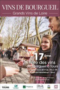 Affiche fête des vins de Bourgueil à Tours 2019