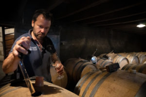 Dégustation sur fût du Rosé d'Équinox